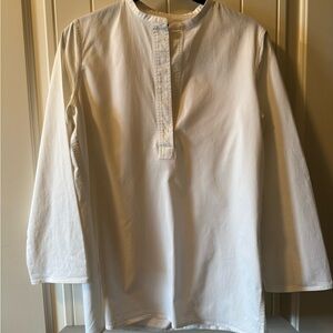 The Row White Tunic with Minimalist Design